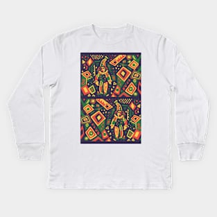 sad clown Kids Long Sleeve T-Shirt